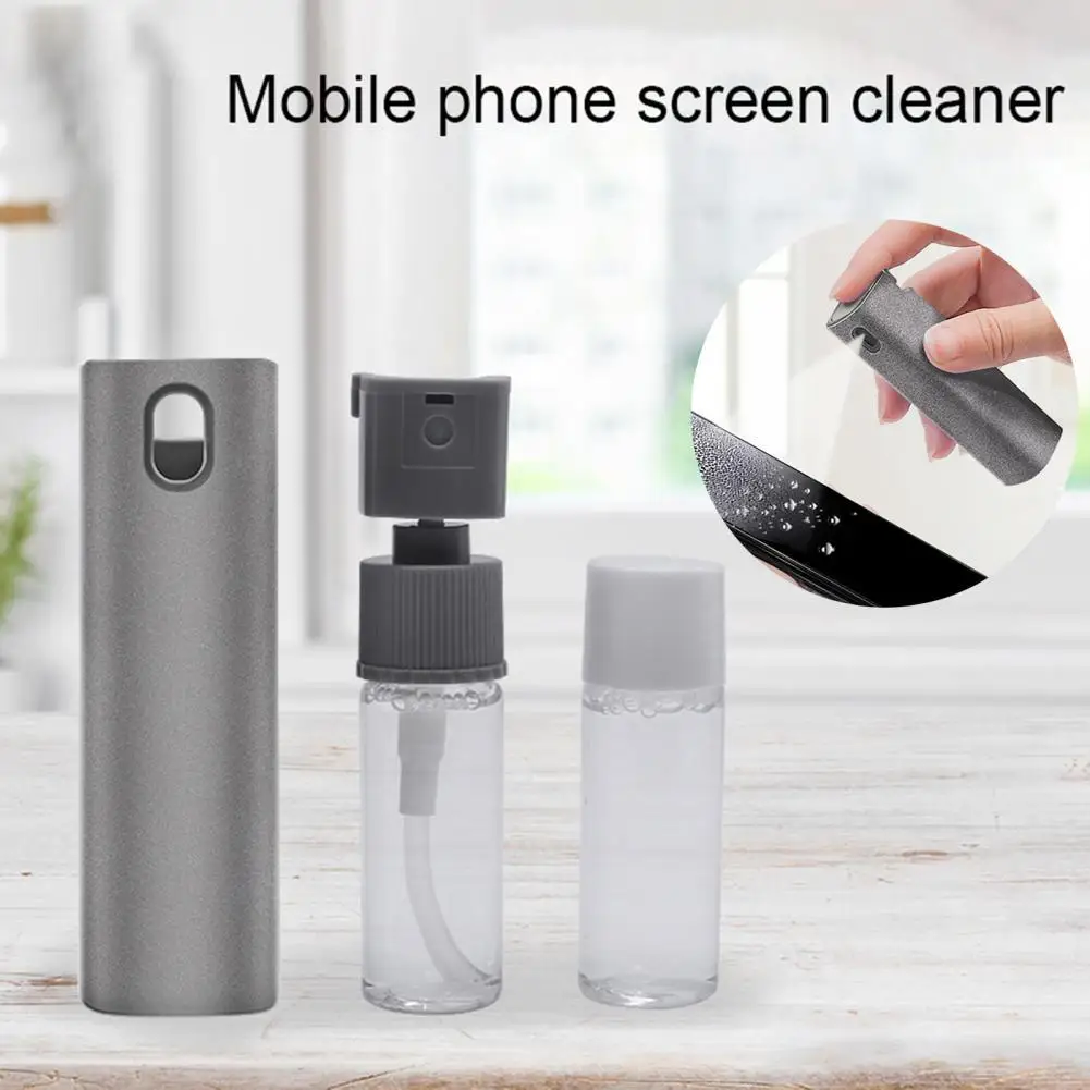

Stylish Appearance Compact 2 In 1 Computer Phone Screen Dust Remover Cleaning Spray for Office