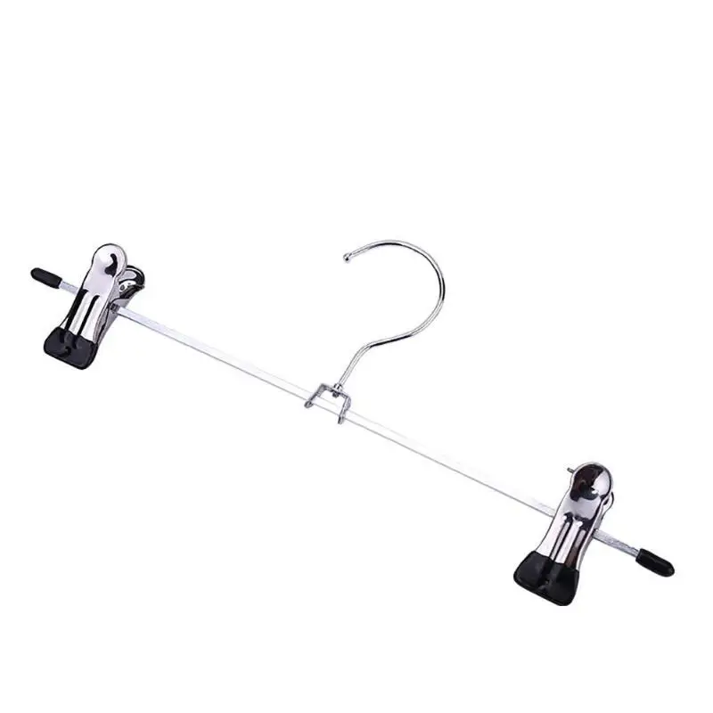 

10pcs/lot Hangers For Clothes Non-Slip Stainless Steel Clip Stand Hanger Pants Skirt Kid Clothes Adjustable Pinch Grip hangers