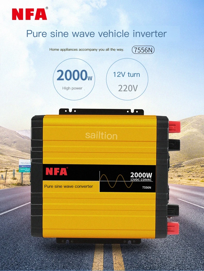 

NFA vehicle pure sine wave inverter 12 v / 24 v power 220 rv household converted