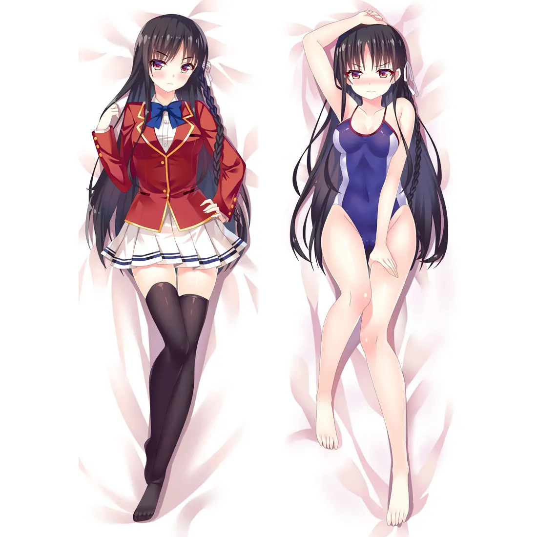 Classroom of The Elite Horikita Suzune Pillow Case Body Hugs Cushion Anime Dakimakura Kikyou Kushida Pillowcase Otaku Long Cover |