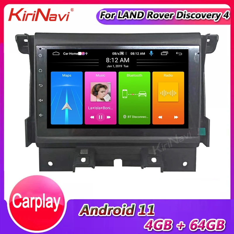 Автомагнитола KiriNavi мультимедийный плеер на Android 11 с 7 &quotэкраном Gps 4G для Land Rover