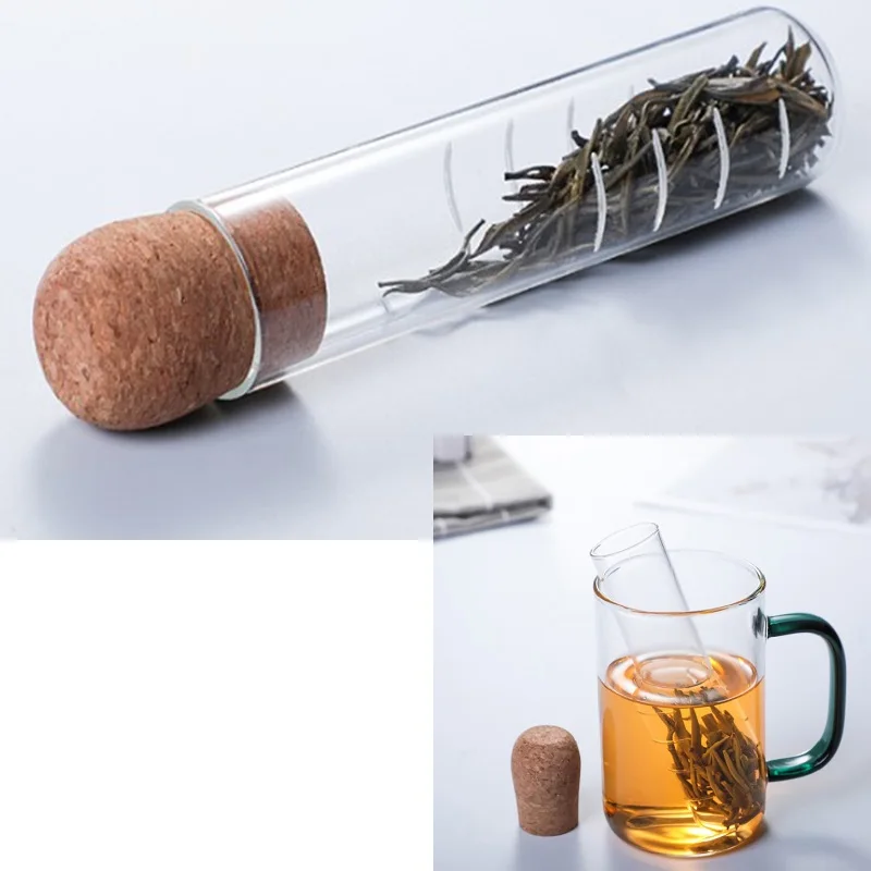 

Glass Tea Infuser Creative Pipe Glass Design Tea Strainer For Mug Fancy Filter For Puer Tea Herb Tea Tools Accessories