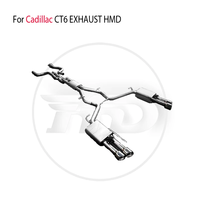 

Выхлопная система из нержавеющей стали HMD подходит для Cadillac CT6 3,0 T автоматическая модификация электронного клапана Catback Pipe