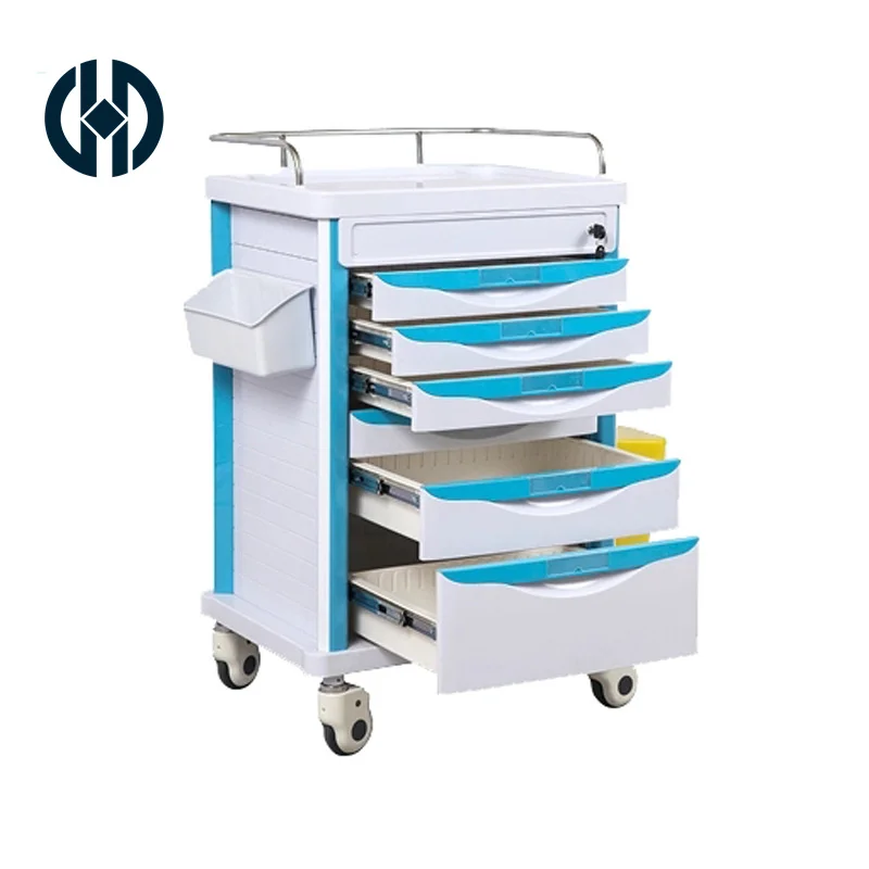 

Manufactured in China medical monitor trolley emergency trolley medical cart
