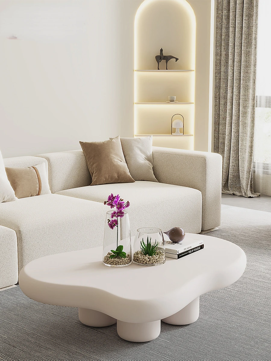 Белые корейские журнальные столики для гостиной роскошный современный чайный