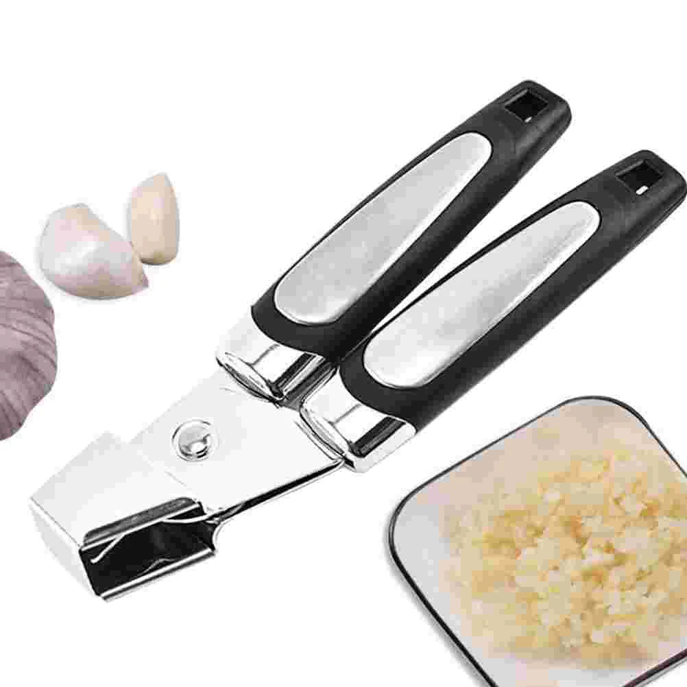 

Garlic Press Mincer Stainless Steel Manual Machine Minced Tool Alloy Cookie Keeper Maker Mash