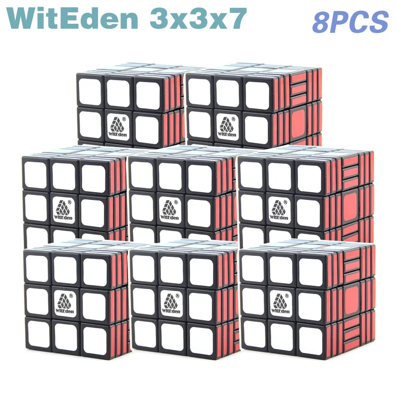 

WitEden 3x3x7 магический куб оптом много 8 шт. в наборе Профессиональный скоростной извивающийся пазл антистресс обучающие игрушки для детей
