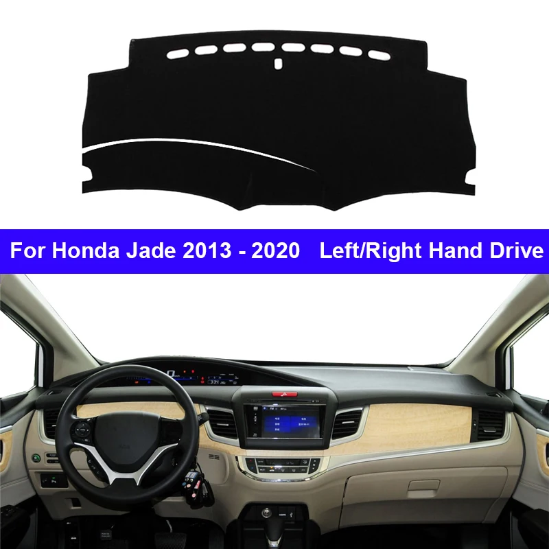 

Автомобильный Внутренний чехол для приборной панели для Honda Jade 2013-2020, коврик для приборной панели, ковер, накидка, солнцезащитный козырек, искусственная Защита от УФ-лучей