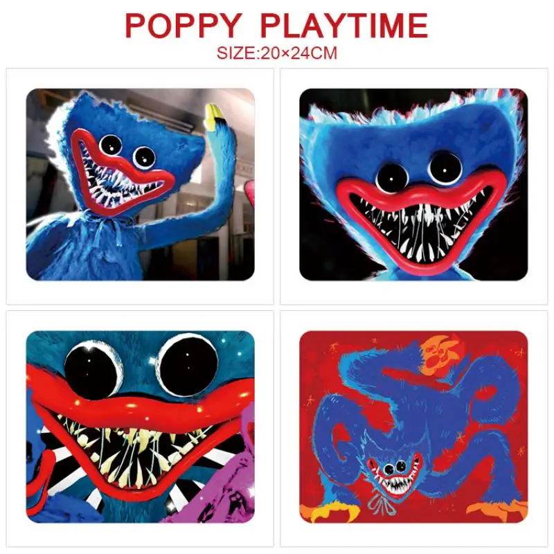 

Poppy Playtime Mouse Mat Horror Escape Game Huggy Wuggy Mouse Pad Gift For Child Poppy Playtime Cartoon Anime Mouse Pad 20x24cm