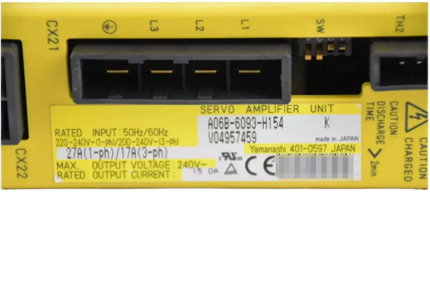 Фонарь с сервоприводом от Fanuc проверка модуля ок A06B 6093 H154