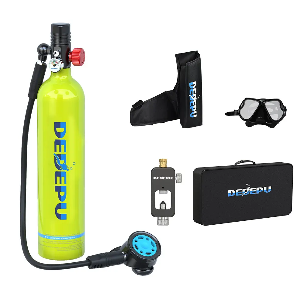 

DEDEPU S5000 Scuba Tank Oxygen Diving Cylinder Respirator Scuba Diving Tank 1L Equipment Snorkeling Hand Pump Free Shipping