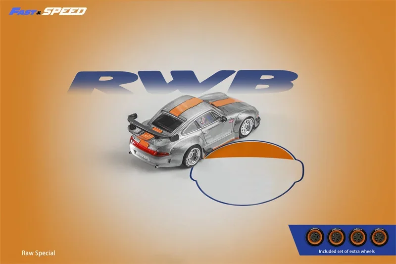 Быстрая скорость FS 1:64 Rauh-Welt RWB993 GT Литые модели автомобилей из необработанного