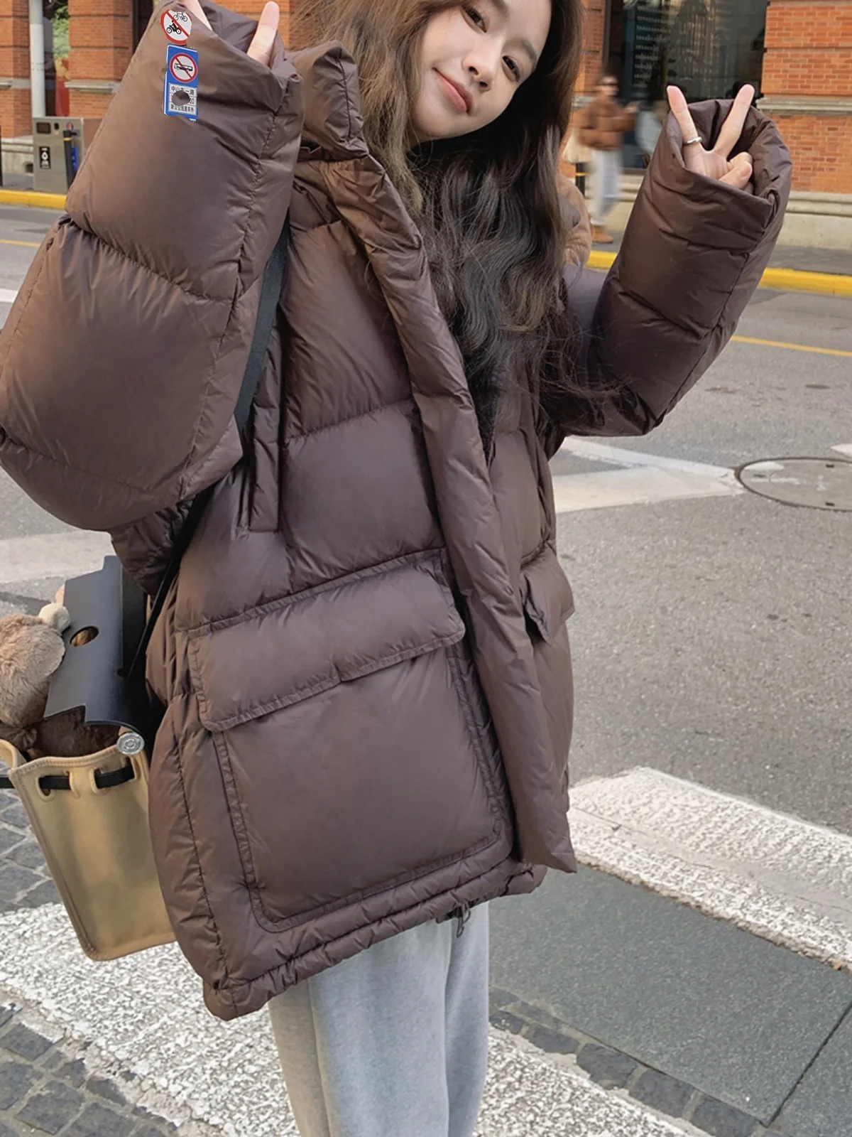 Короткий пуховик Maillard женский зимний новый маленький утолщенный High Sense