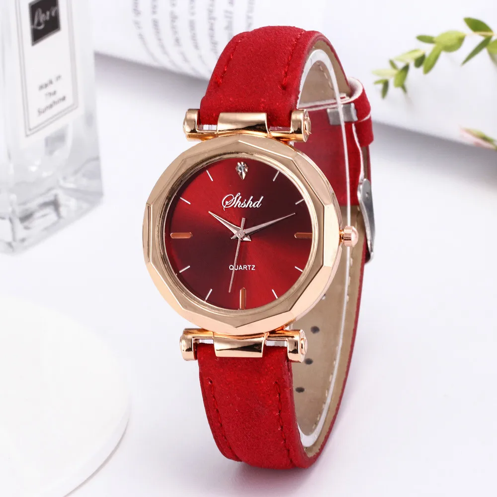 

Fashion Women Leather Casual Watch Luxury Analog Quartz Crystal Wristwatch Luxury Women's Casual Watches Waterproof Watch Women