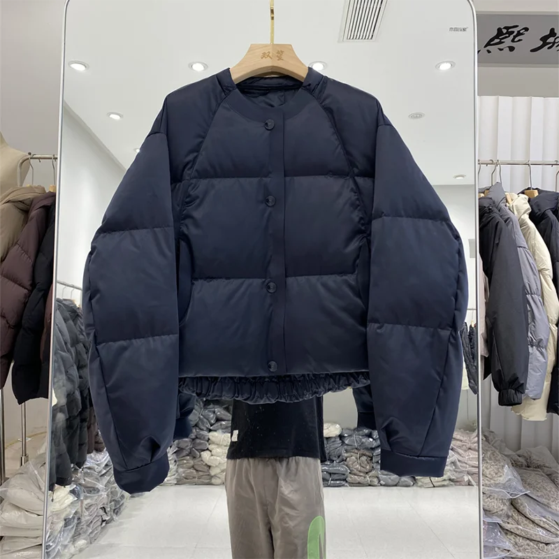 Зимние парки корейская модная куртка-пуховик милое пуховое пальто женская