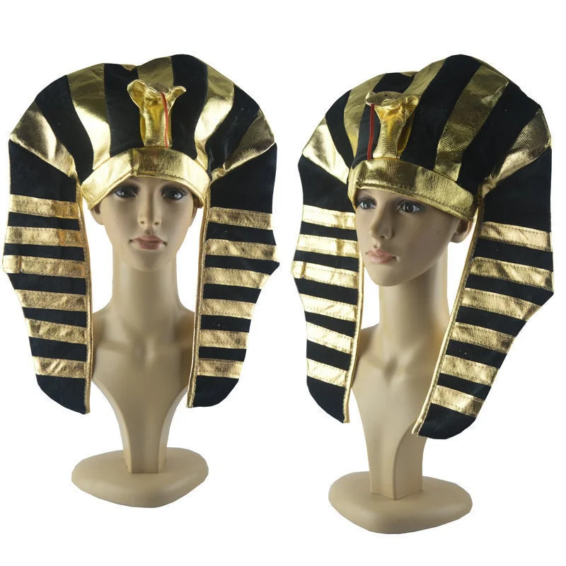 Cosplay Egyptian Hat Golden Snake Farao Hat