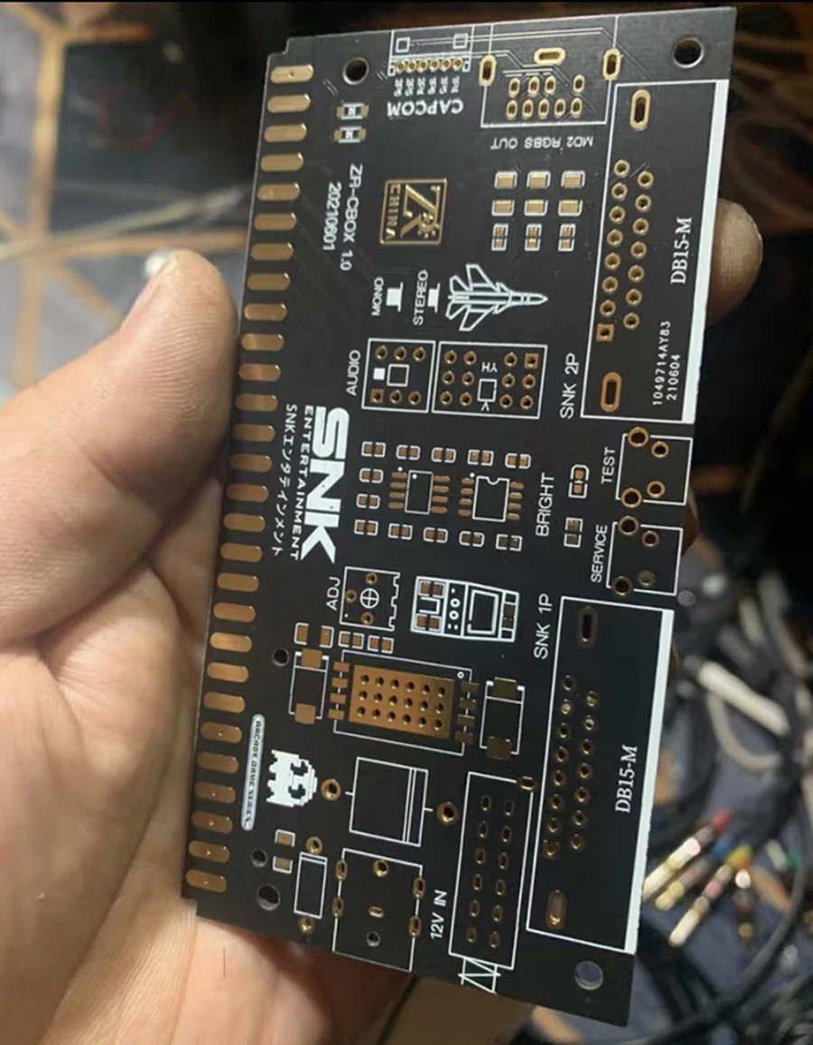 Суперган Jamma Cbox Snk Neogeo Mvs Коннектор Материнская плата с поддержкой вывода RGBS/SCART для базовой платы ретро-аркадной игры.