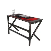outstanding quality computer desks gaming table with led light for e sports