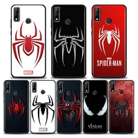 for huawei mate 10 20 lite 40 pro cases soft tpu back cover marvel spiderman logo phone case for huawei y6 y7 y9 2019 y8s coque