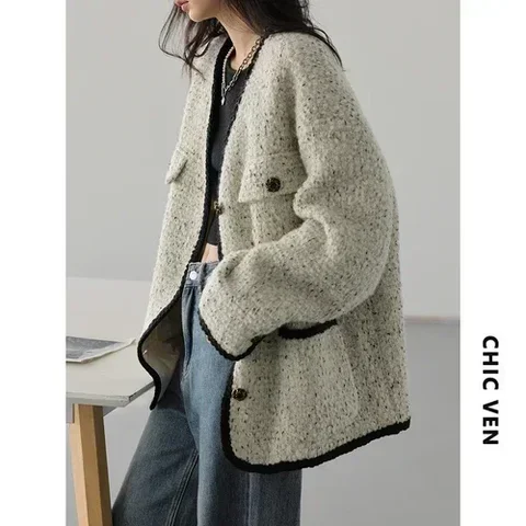 Женское шерстяное пальто CHIC VEN