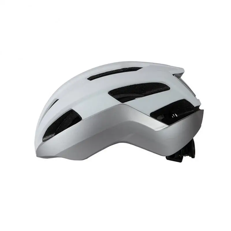 Bicycle Helmet Silver White Reduces Wind Resistance Lightwei