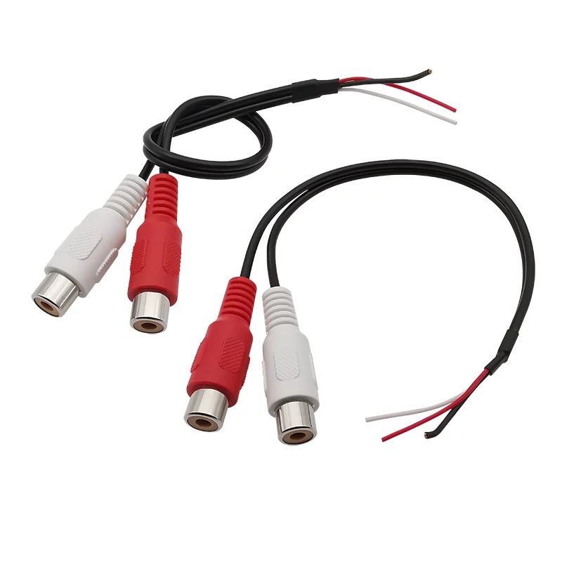 

2 шт. RCA штекер/гнездо аудиокабель удлинитель разъем адаптер RCA аудио-видео шнур косичка сварка DIY разъем