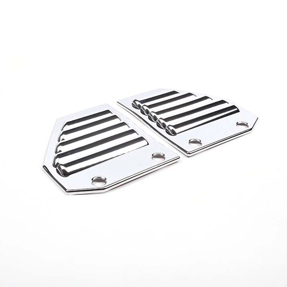 

For Hummer H2 2003-2009 Car Side Fender Vent Cover Fender Ventilation Grille Stickers Trim,ABS Silver 2 Pack