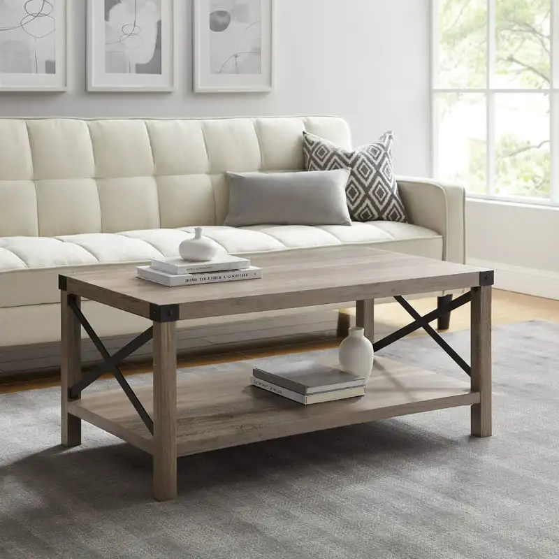

Magnolia Metal X Coffee Table, Gray Wash