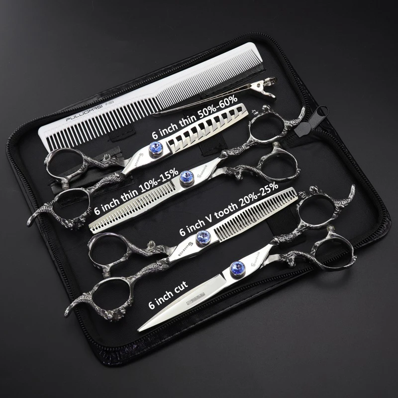 Ножницы для парикмахерской ножницы стрижки 5 5/6/7/7/8/9 дюймов японская модель