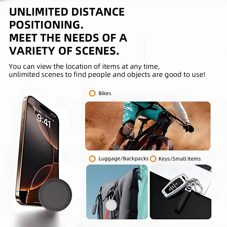 Фото CD Smart Tag Мини-трекер для iOS, локатор для поиска автомобиля, домашних животных, детей, пожилых людей, кошелька, багажа, с функцией отслеживания и сигнализацией против потери. №3