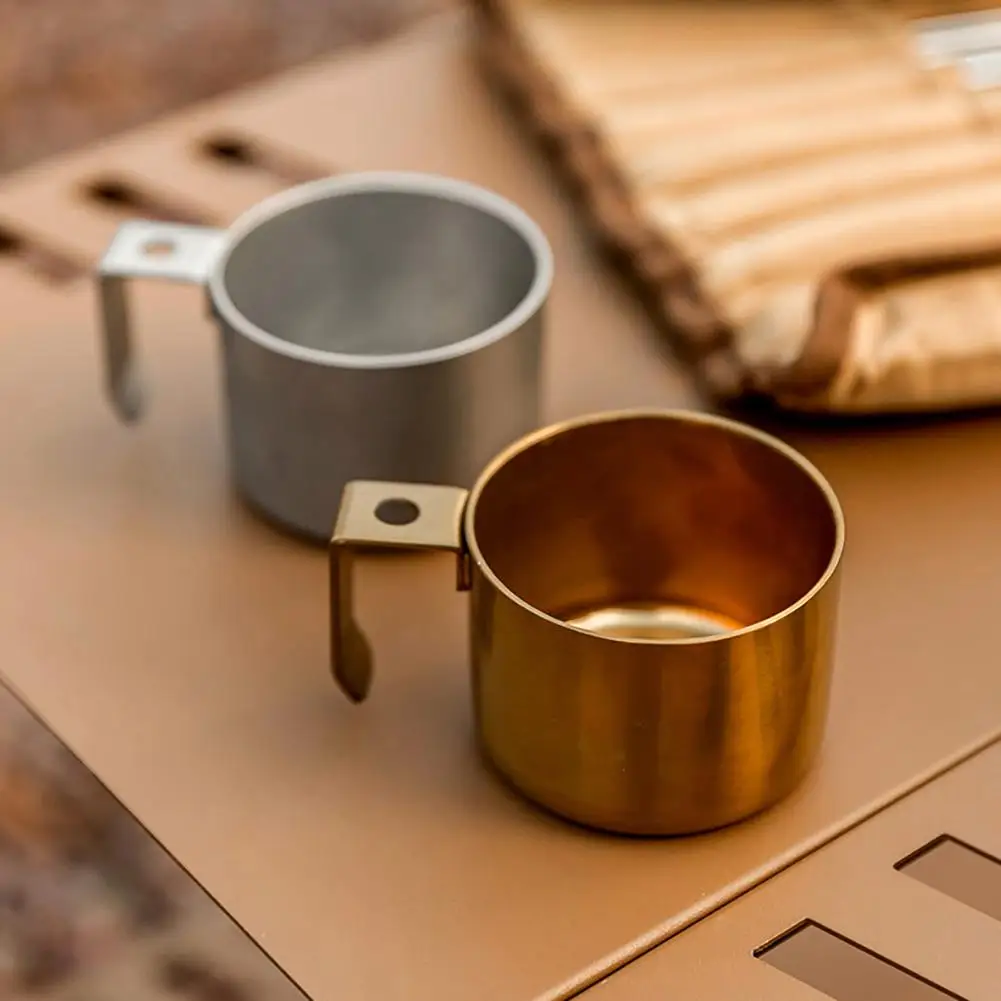 

Outdoor Camping Water Mug Double-layer Thickened Stainless Steel Water Cup For Drinking Coffee Water Milk Drip-Proof Water Mug