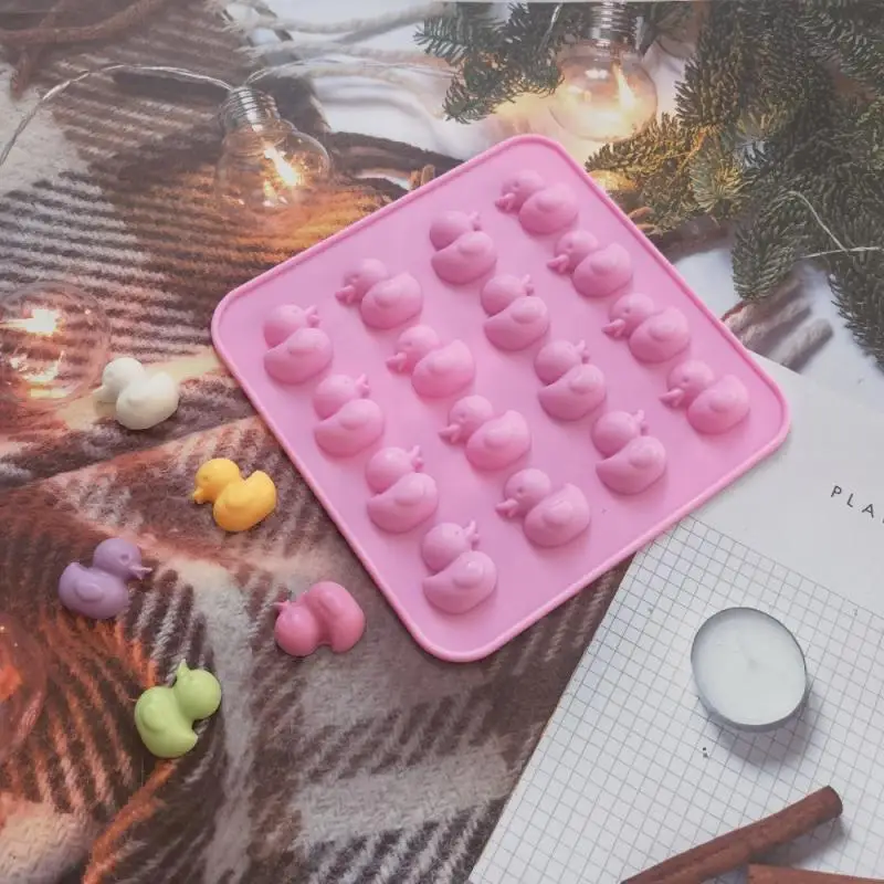Силиконовая форма для шоколада мини-Утенок желе блока эпоксидная льда поднос
