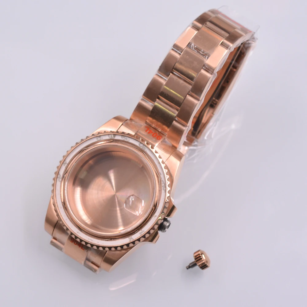 Фото 40 мм подходит для NH35 NH36 ETA 2824 2836 PT5000 ST2130Miyota 8205 8215 821A Механизм SUB GMT Корпус для часов №4