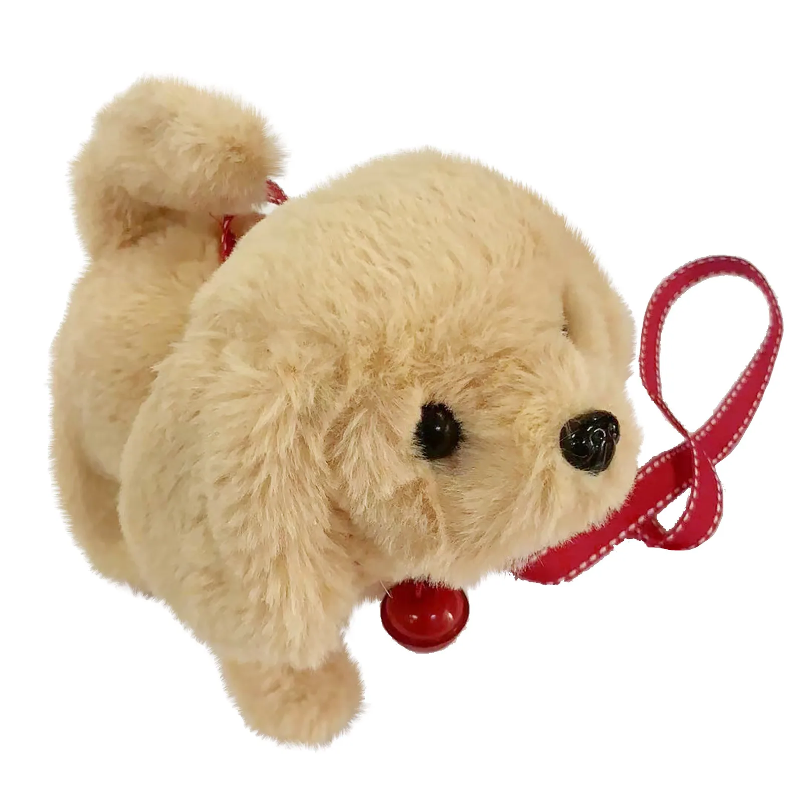 

Smart Electric Robot Dog With Bell And Rope Cute Puppy Plush Toys Doll Sound Walking Wagging Tail Pet Dog Toys For Toddler Kids