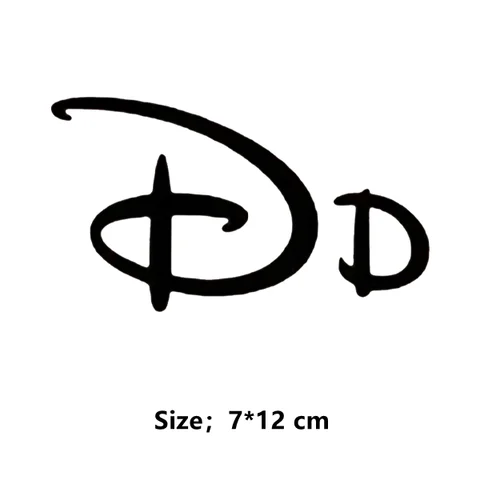 Термонаклейки Disney 26 букв черные