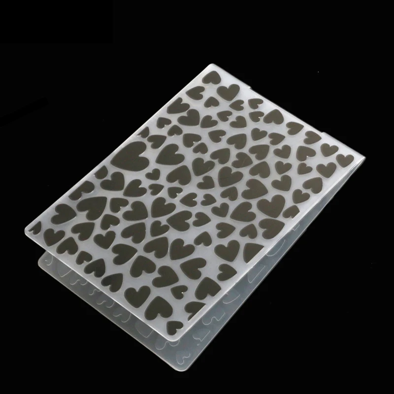 

Heart shape Plastic Embossing folder Template for DIY Scrapbooking Crafts Making Photo Album Card Handmade Decor Supplies