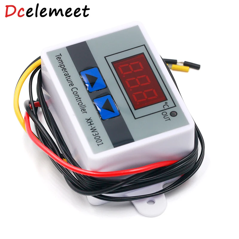 

XH-W3001 10A 12V 24V 220VAC Digital LED Temperature Controller For Aquarium Incubator Water Heater Temp Regulator NTC Sensor
