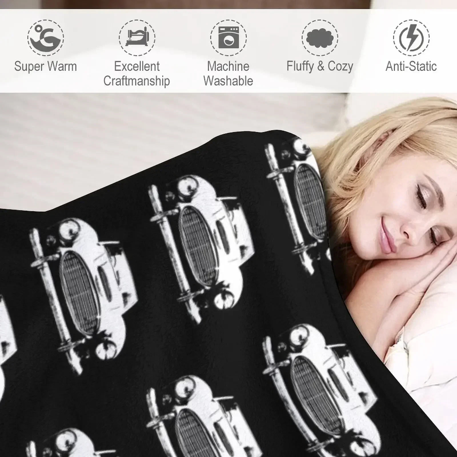 Новое британское классическое автомобильное моноблочное белое одеяло Austin Healey 3000