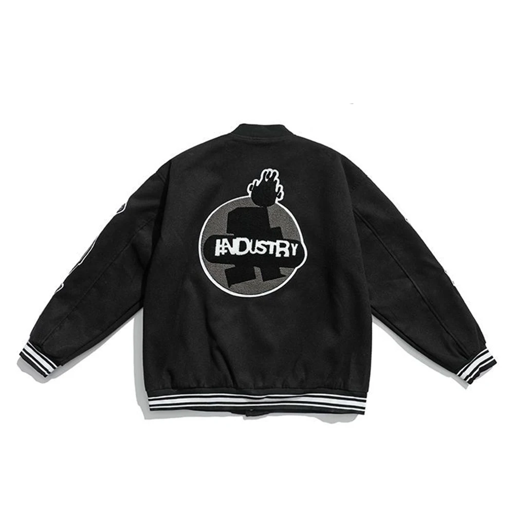Новая осенне-зимняя бейсбольная куртка мужская с американскими вышитыми буквами