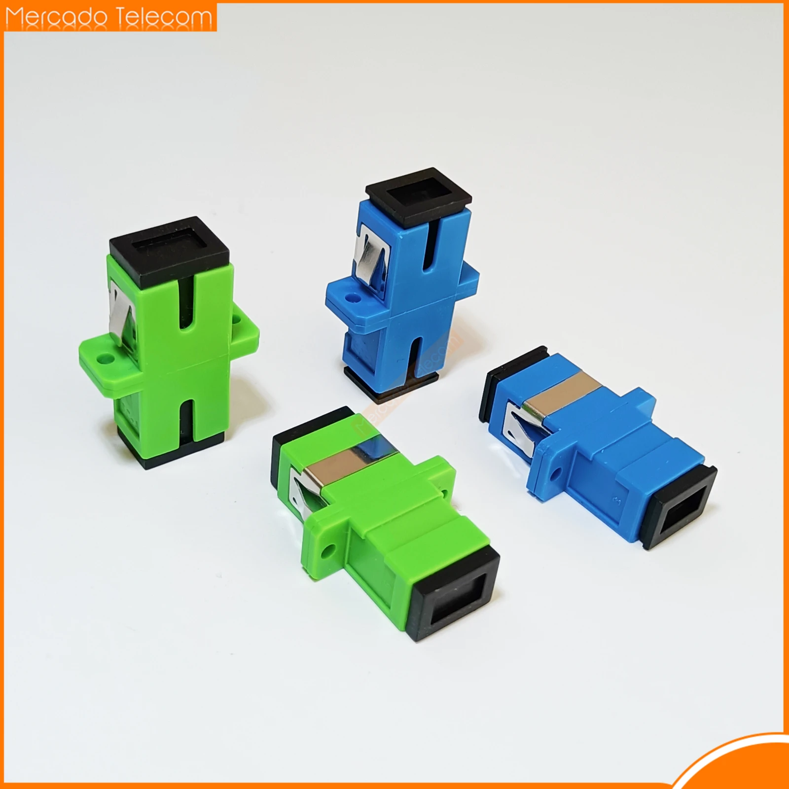 

100pcs SC Fiber Optic Connector Adapter SC / UPC SM Flange Singlemode Simplex SC-SC APC Coupler Wholesale price Free Shipping