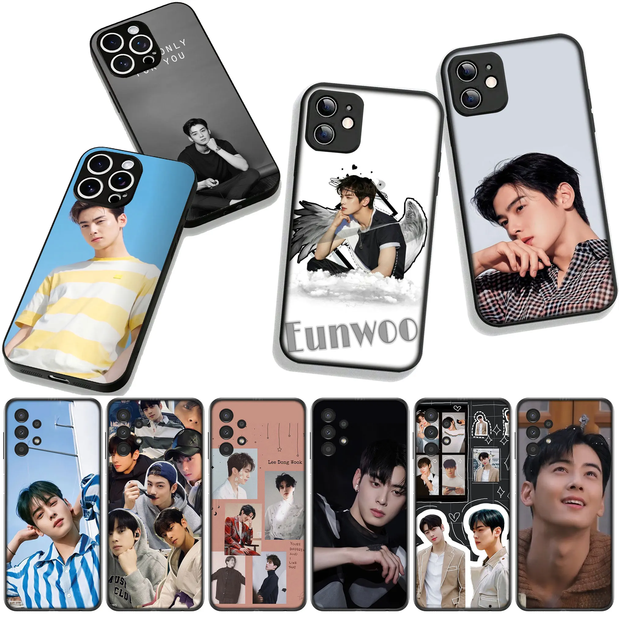 Фото Чехол с изображением Чха Эун-У (Ли Дон-мин) из K-POP для OPPO A54 A40 A60 A80 A18 A16 A17 A38 A78 A79 A57 A55 A3 Pro A96 A15 A12 №2