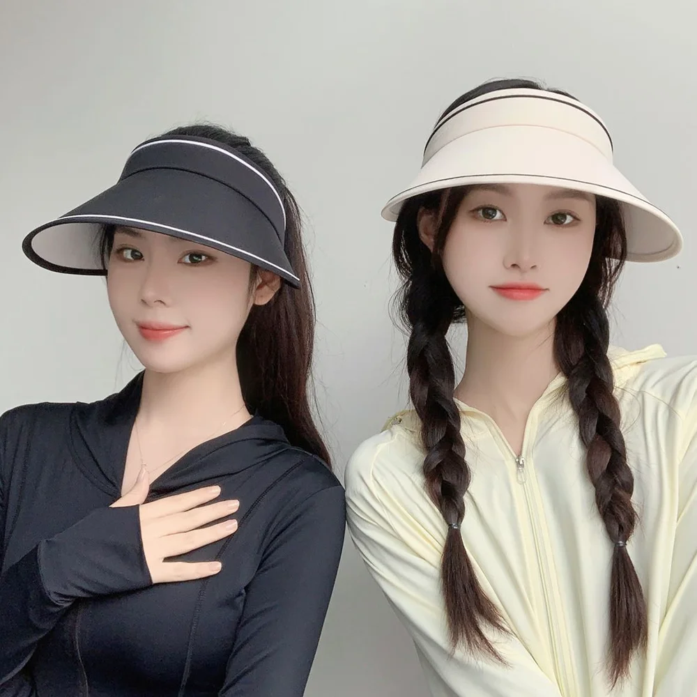 

Bimilie empty top sun hat, UPF50+, UV blocking, breathable and not stuffy, with adjustable buckle, and wind rope included