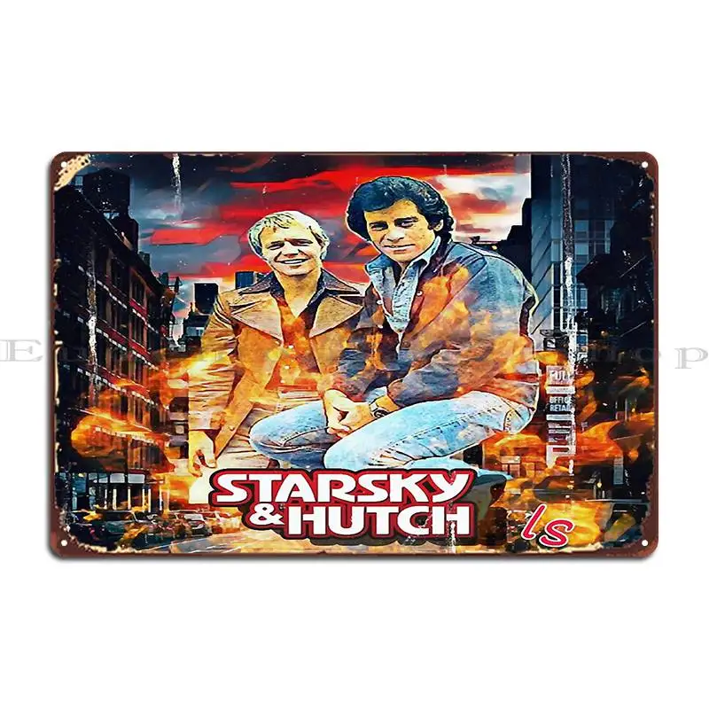 Металлический плакат Starsky Andamp Hutch украшение киноклуба Забавный дизайн оловянный