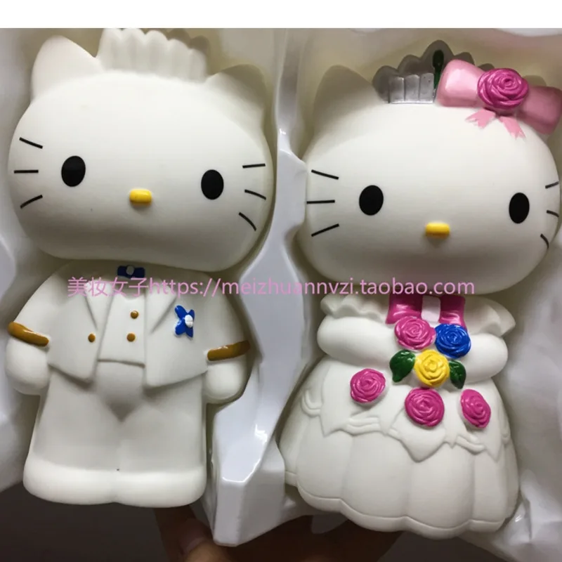 Свадебные куклы Hello Kitty фигурка Sanrio 20 см аниме экшн-фигурка КТ-кошки платье модель