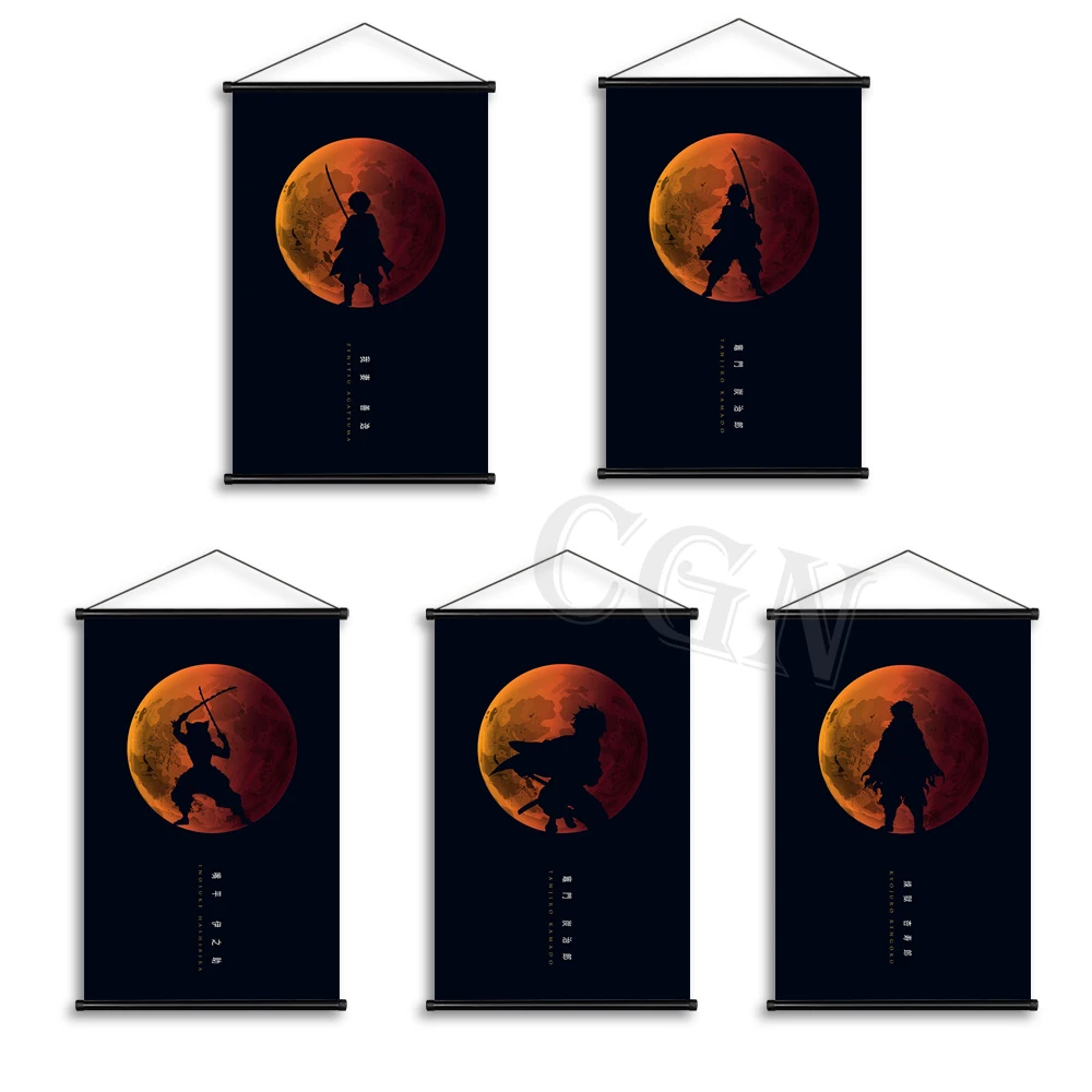 

Anime Demon Slayer Wall Painting Kamado Tanjirou Posters HD Pint Canvas Artwork Modular Picture Hanging Scrolls Home Room Decor