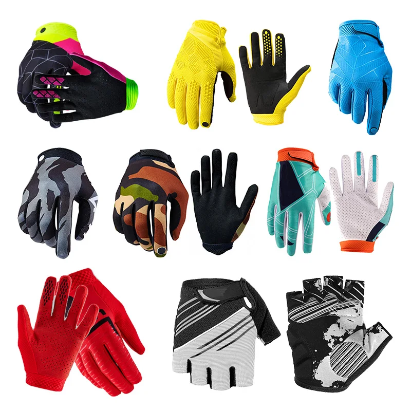 

2022 Mens Women's Summer Bicycle Bike Gloves Mountain Bike Gloves Full Finger Motorcycle Gloves Outdoor Non-slip Sports Gloves