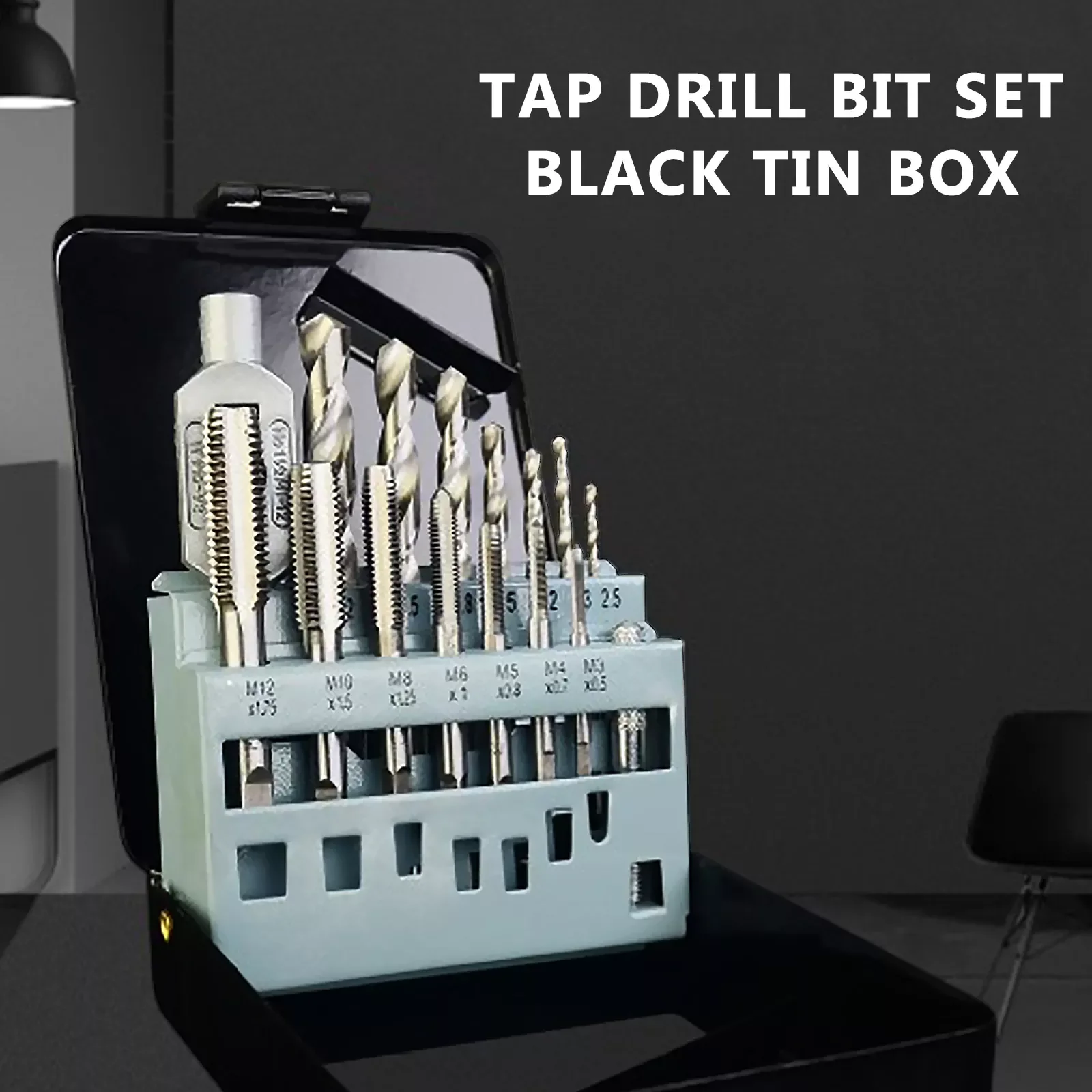 

Tap And Die Set Alloy Steel Tap Wrench Screw Taps Twist Drill Bit Set Metal Processing Tools Thread Plugs Taps