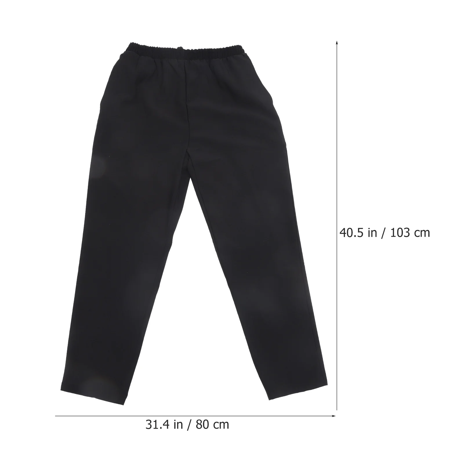 

A Pair of Chef's Workwear Trousers Breathable Material Loose Cargo Pants For Women (Black)