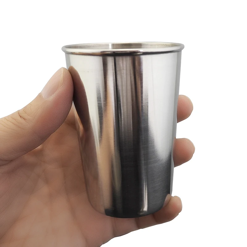 

1 Pcs 30ml/70ml/180ml/320ml New Stainless Steel Metal Beer Cup Wine Cups Coffee Tumbler Tea Milk Mugs Household Accessories