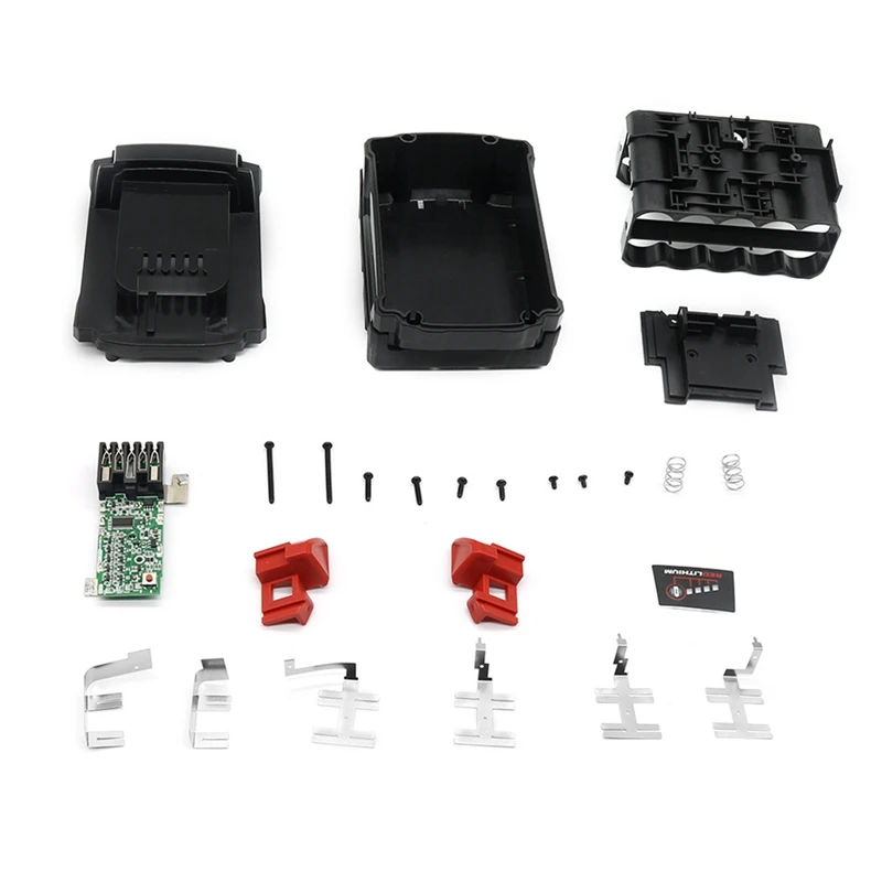 

18650 Battery Protective Board+Plastic Case For Milwaukee 18V M18-6.0AH 10 Core Protective Board Kit